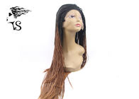 Synthetic Braided Lace Front Wigs , Box Braids Lace Front Weave No Tangling