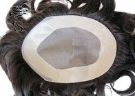 Men's Toupee Hair Pieces With Pu Coated All Around Perimeter And Folded Lace Edge