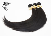 8A Grade Weft Hair Extensions , Natural Virgin Peruvian Straight Hair Extensions