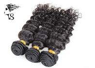 Indian Remy Curly Hair Extensions For Young Girls , Virgin Indian Hair Weave