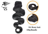 Body Wave Black Indian Remy Human Hair Extensions Grade 8A Full Ends No lice