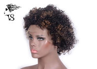 Short Kinky Curly Indian Remy Full Lace Wigs Human Hair For African American Women