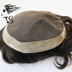 Male Natural Straight French Lace Toupee , Human Hair Replacement Systems